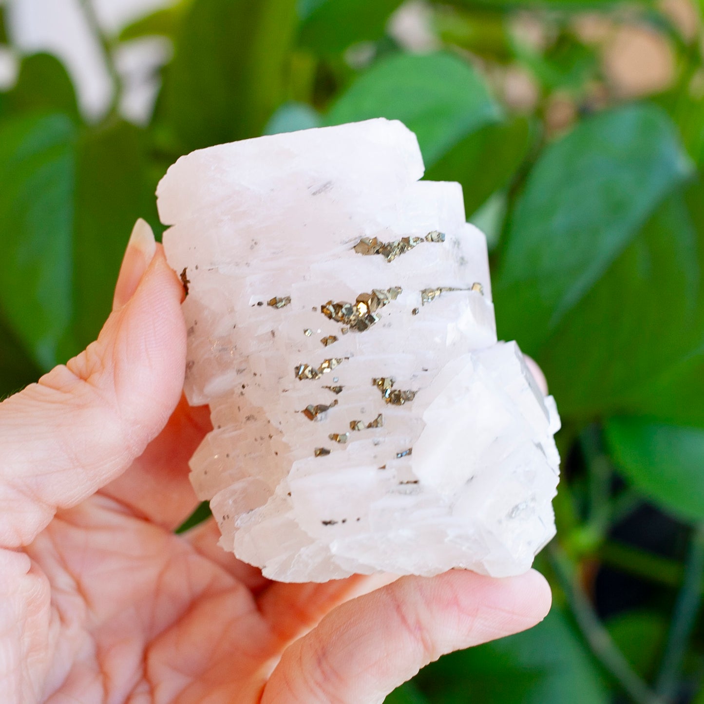 Pink Poker Chip Calcite with Pyrite, New Deposit, Hunan