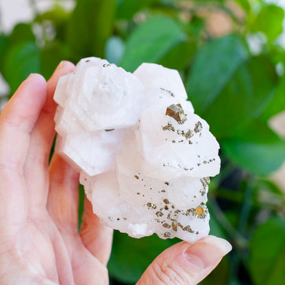 Pink Poker Chip Calcite with Pyrite, New Deposit, Hunan