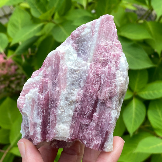 Pink Tourmaline in Quartz