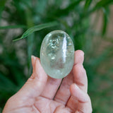 Green Quartz Palm Stone, Prasiolite