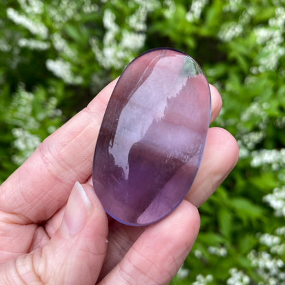 Purple Fluorite Palm Stone