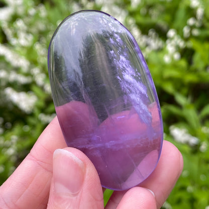 Purple Fluorite Palm Stone