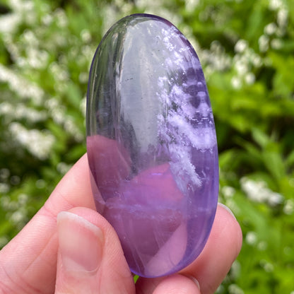Purple Fluorite Palm Stone