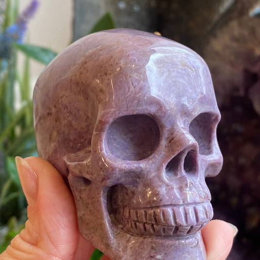 Purple Jade Skull, Turkish Lavender Jade