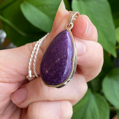 Purpurite Pendant, Sterling Silver