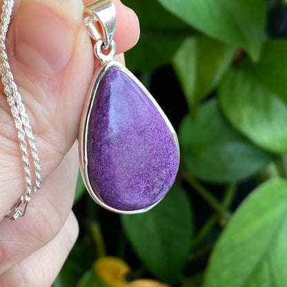 Purpurite Pendant, Sterling Silver