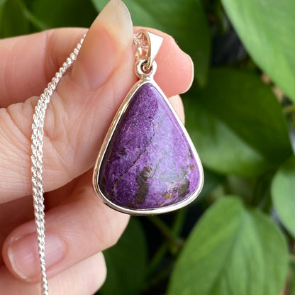 Purpurite Pendant, Sterling Silver