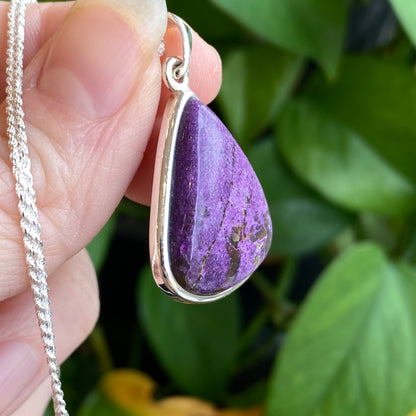 Purpurite Pendant, Sterling Silver