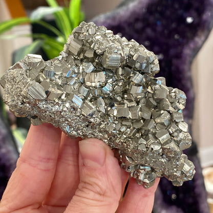 Pyrite, Pyritohedron Cluster, Peru