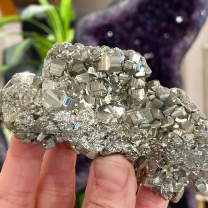 Pyrite, Pyritohedron Cluster, Peru