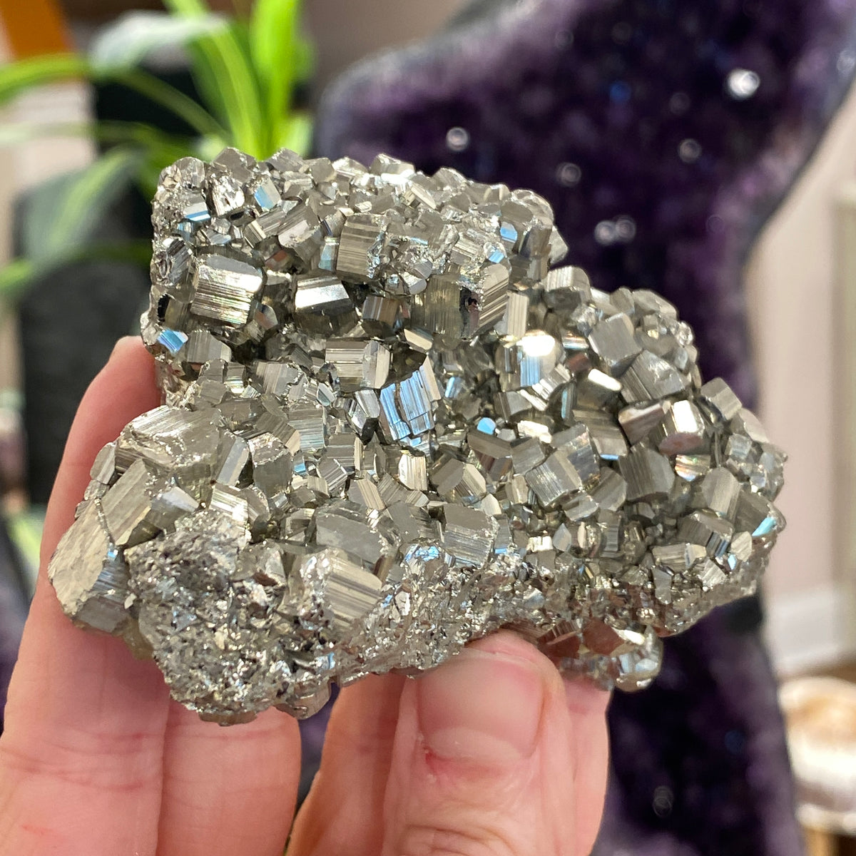 Pyrite, Pyritohedron Cluster, Peru