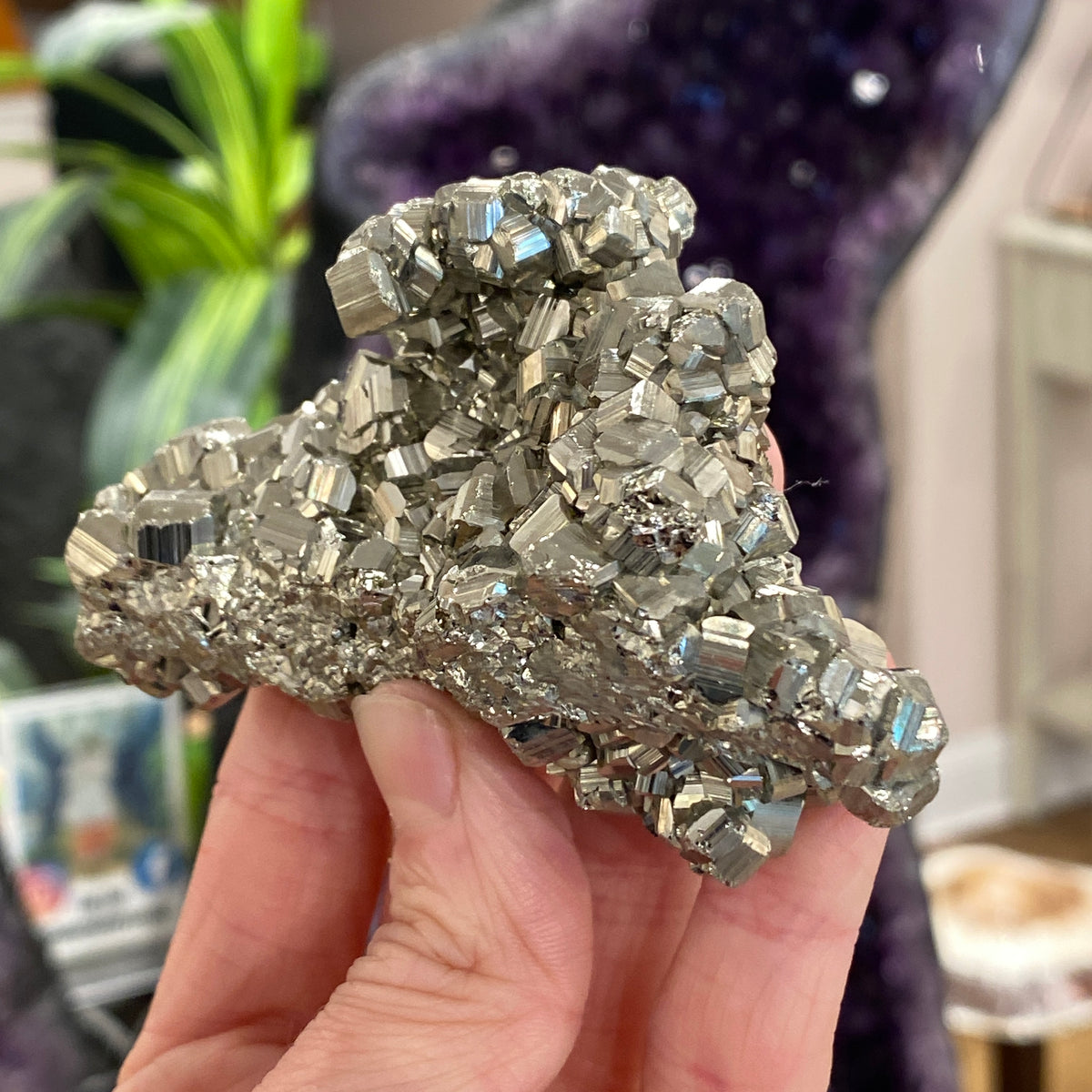 Pyrite, Pyritohedron Cluster, Peru