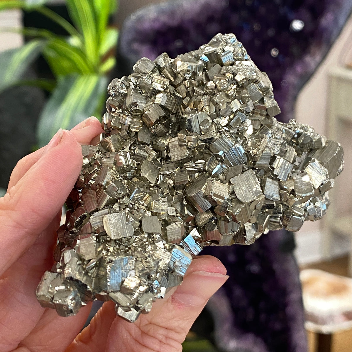 Pyrite, Pyritohedron Cluster, Peru