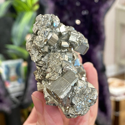 Pyrite, Pyritohedron Cluster, Peru