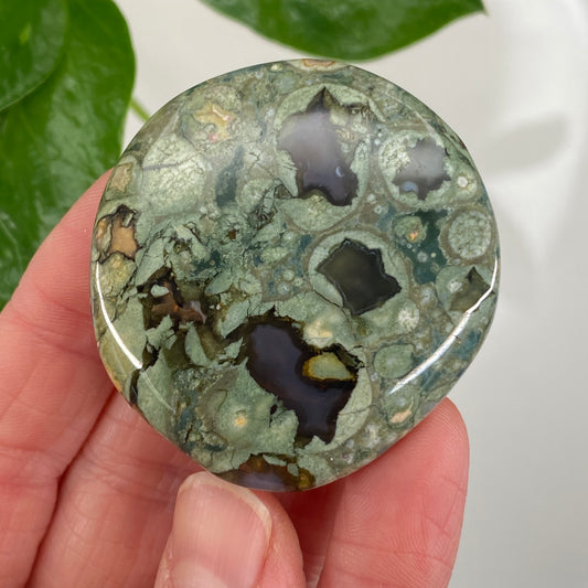 Rainforest Jasper Palm Stone