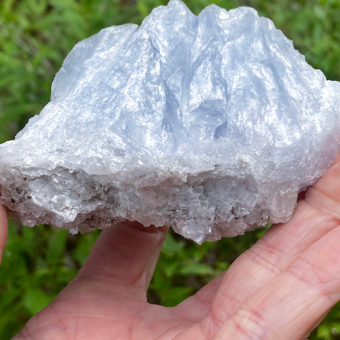 Blue Anhydrite 'Angelite', Empire State Mine New York