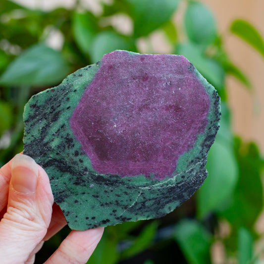 Ruby Zoisite Slab with Complete Ruby