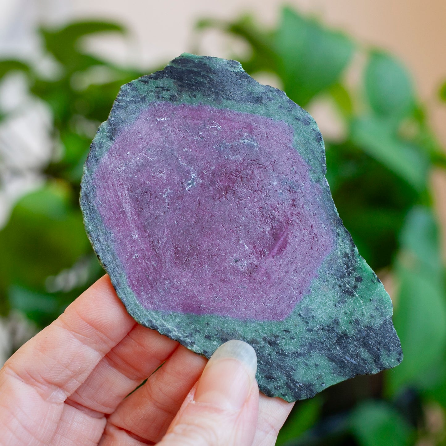 Ruby Zoisite Slab with Complete Ruby