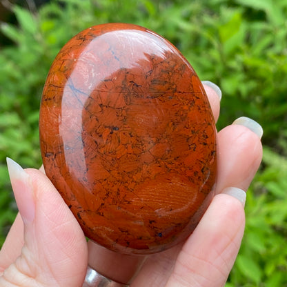 Red Jasper Palm Stone