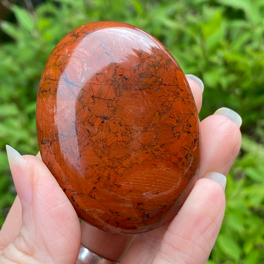 Red Jasper Palm Stone