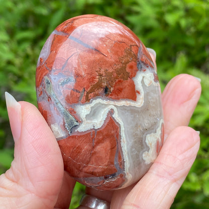 Red Jasper Palm Stone