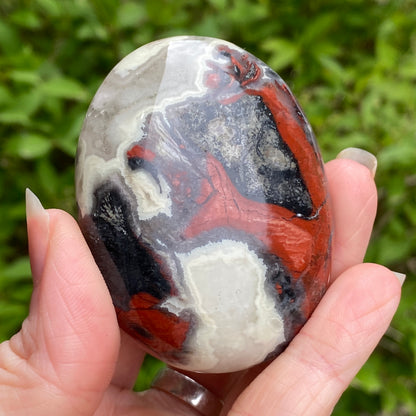 Red Jasper Palm Stone