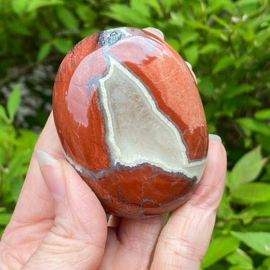 Red Jasper Palm Stone