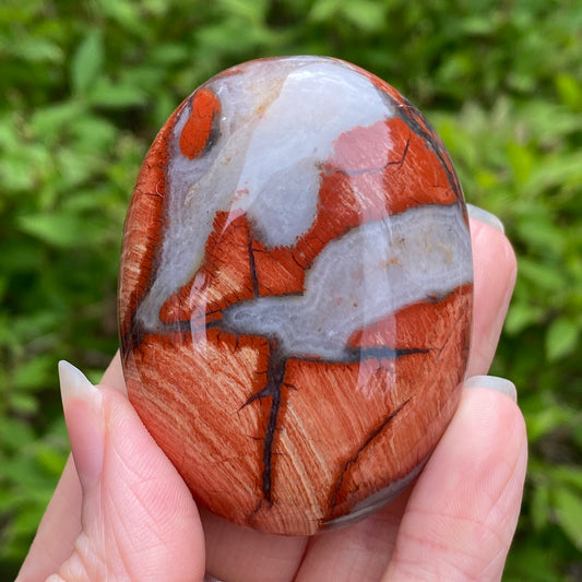 Red Jasper Palm Stone