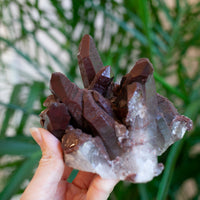 Red Quartz Cluster, Morocco