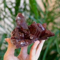 Red Quartz Cluster, Morocco