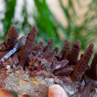 Red Quartz Cluster, Morocco