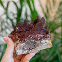 Red Quartz Cluster, Morocco