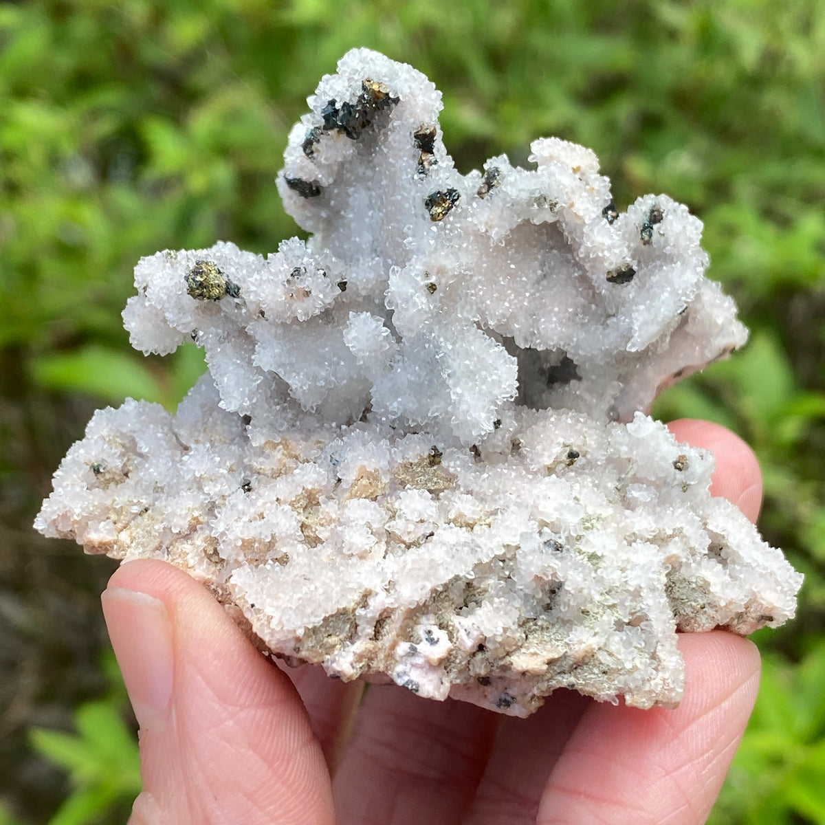 Rhodochrosite, Sphalerite, Quartz, Peru