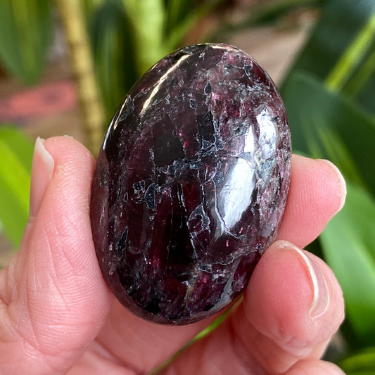Rhodolite Garnet Palm Stone