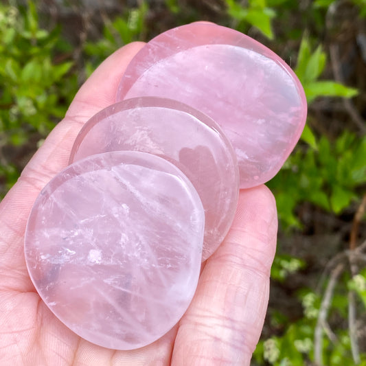 Gemmy Rose Quartz Worry Stone