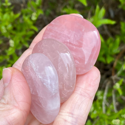 Gemmy Rose Quartz Worry Stone