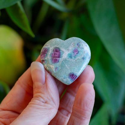 Ruby Fuchsite Heart