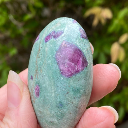 Ruby Fuchsite Palm Stone