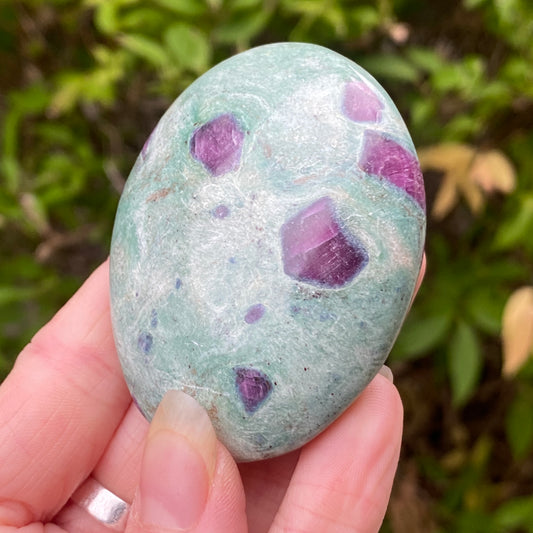 Ruby Fuchsite Palm Stone