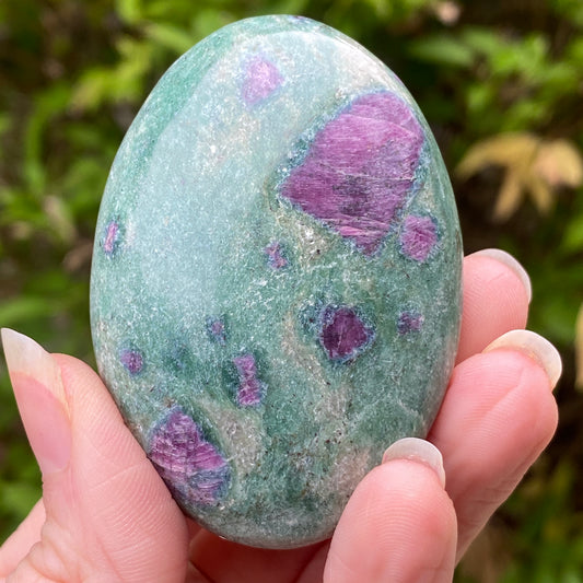 Ruby Fuchsite Palm Stone