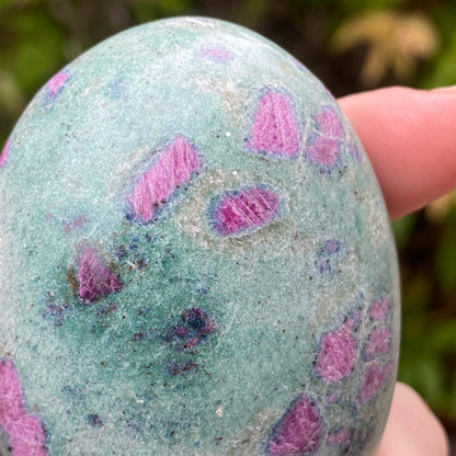 Ruby Fuchsite Palm Stone