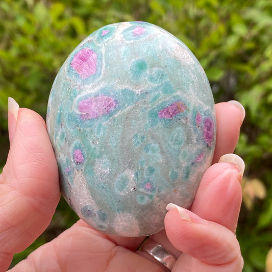 Ruby Fuchsite Palm Stone