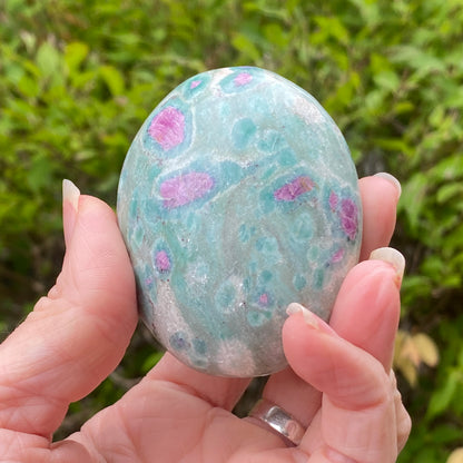 Ruby Fuchsite Palm Stone