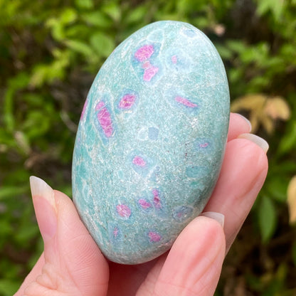 Ruby Fuchsite Palm Stone