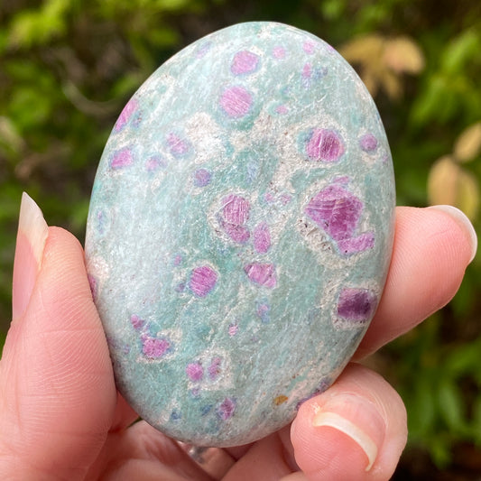 Ruby Fuchsite Palm Stone