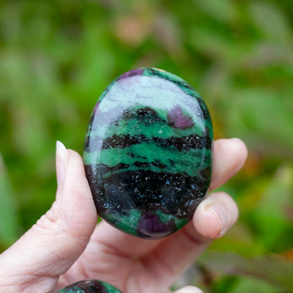 Ruby Zoisite Palm Stone