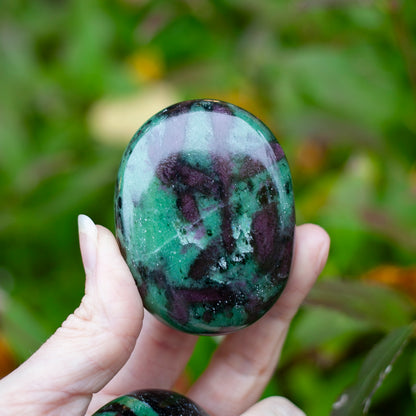 Ruby Zoisite Palm Stone