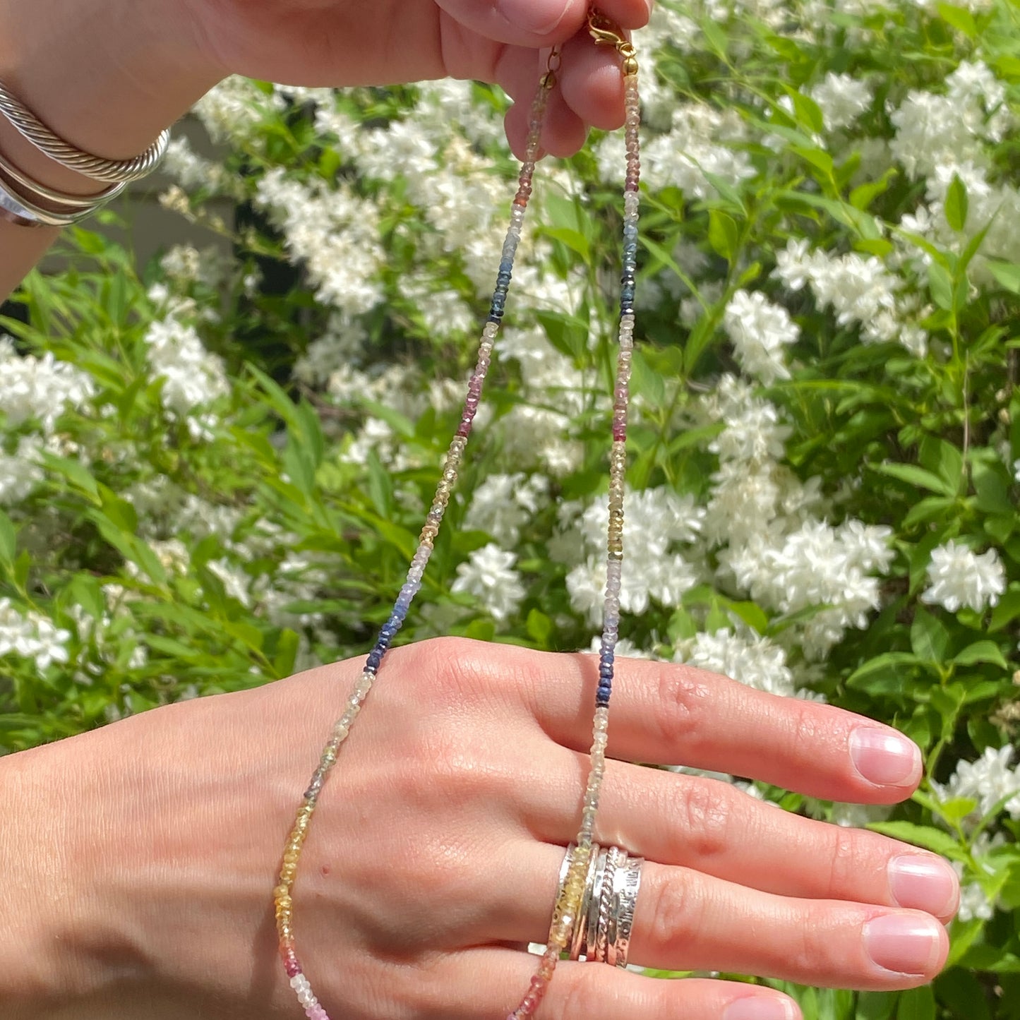 Multi-Colored Sapphire Necklace