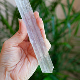 Stibnite Included Selenite Crystal
