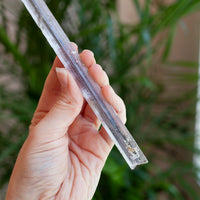 Stibnite Included Selenite Crystal
